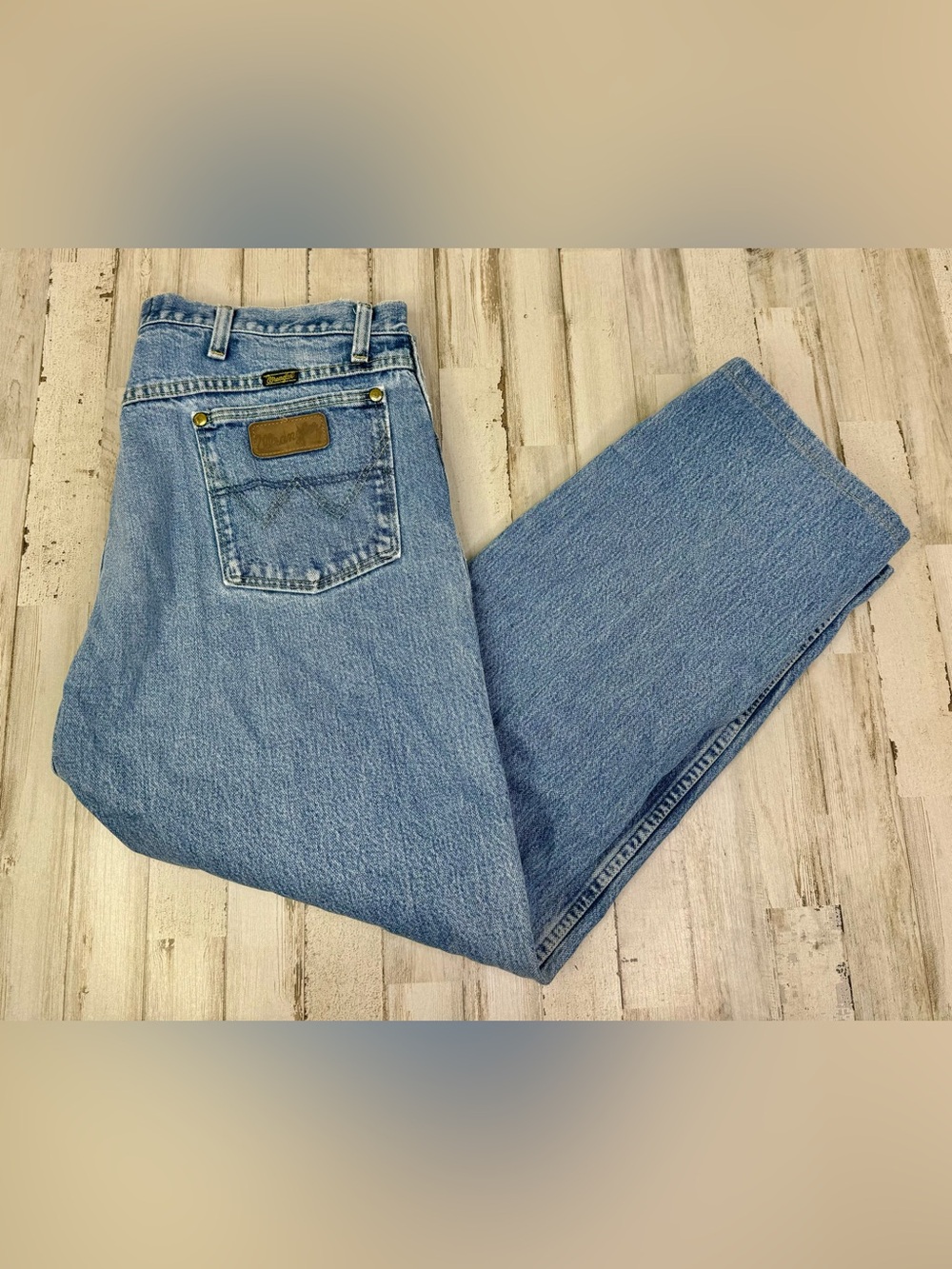 Wrangler George Strait Jeans Mens 40x28 Cowboy Cut Med Wash Work 13MGSHD